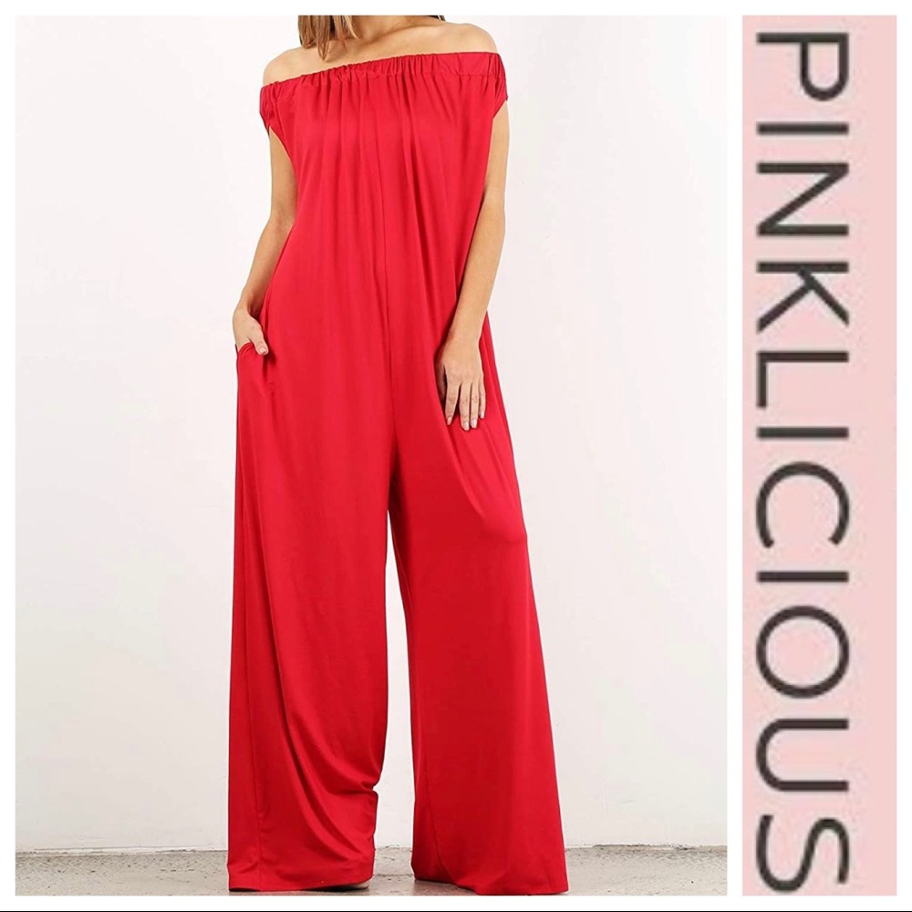 New! Pinklicious Oversized Striped Jumpsuit Sz S - Picture 1 of 4